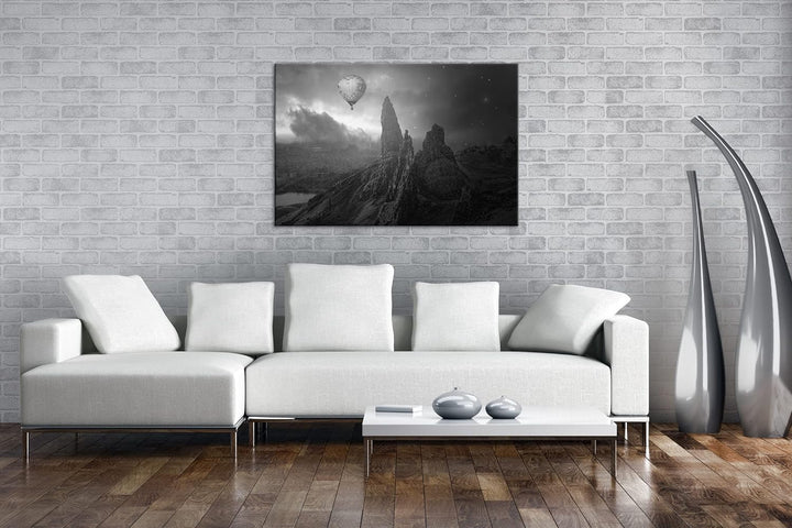 deyoli eine geheimnisvolle und düstere Welt Effekt: Schwarz&Weiss,Format: 80x60 als Leinwandbild, Mo