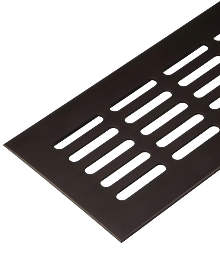 Gedotec Lüftungsgitter rechteckig aus Aluminium - 1 Stück Abluftgitter Braun - Heizungsgitter 1000 x