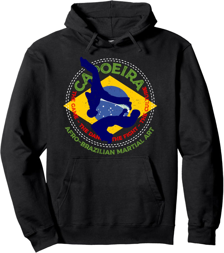 Capoeira Afro-Brazilian Martial Art Culture Emblem - Fan Fun Pullover Hoodie