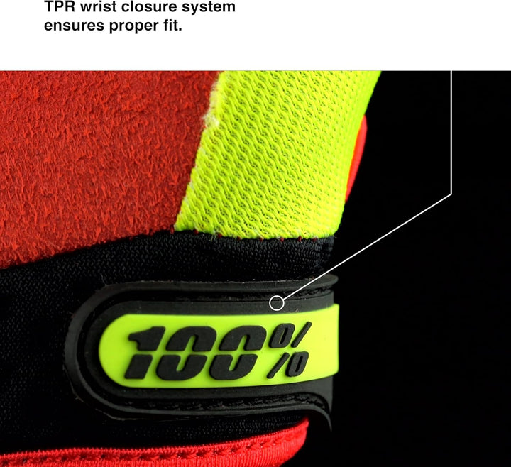 100% Herren Ridefit Handschuh S Gelb, S Gelb