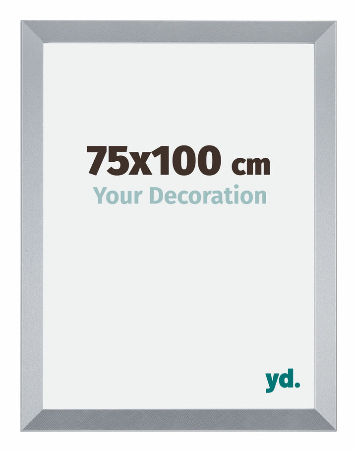 yd. Your Decoration - Bilderrahmen 75x100 cm - Silberglanz - Bilderrahmen aus MDF mit Acrylglas - An