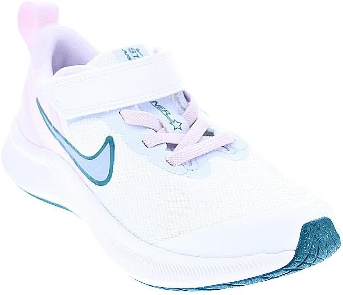 Nike Jungen Star Runner 3 Sneaker 21 EU Weiss Kobalt Bliss Pearl Pink, 21 EU Weiss Kobalt Bliss Pear