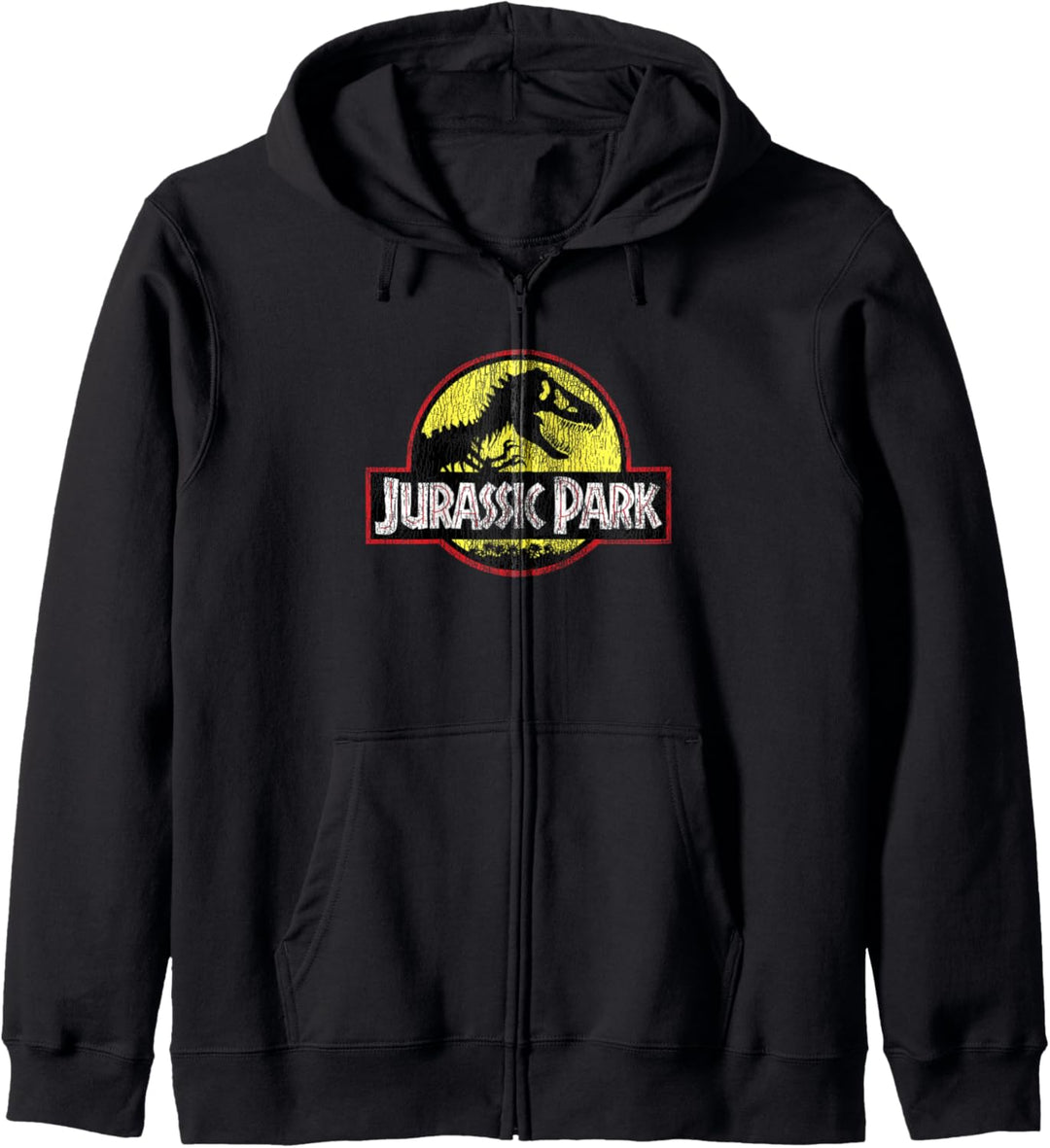 Jurassic Park Classic Logo Distressed Kapuzenjacke