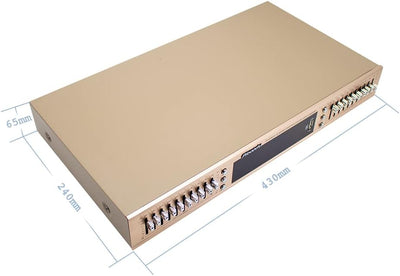 Toplionace EQ665 Stereo Equalizer, 220V Hifi Home EQ Equalizer Dual-10 BAND-Stereo Höhen Alt Bass Re