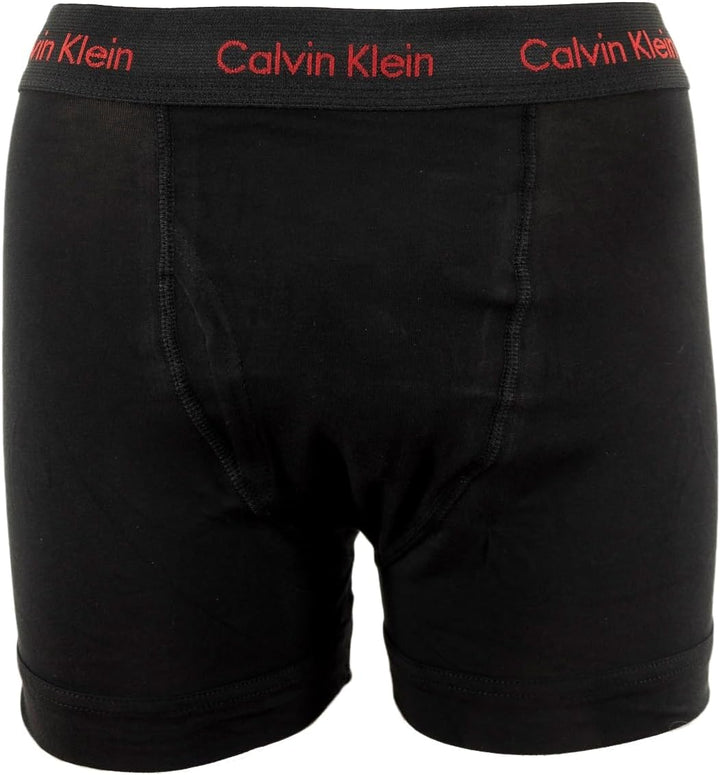 Calvin Klein 000nb2615a Herren S Schwarz (Black W/ Pompian Red Logos), S Schwarz (Black W/ Pompian R