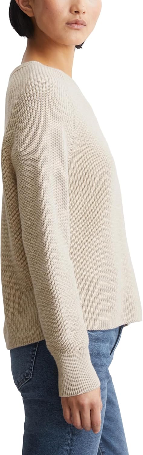 Marc O'Polo Damen Pullover Sweater L Weiss, L Weiss