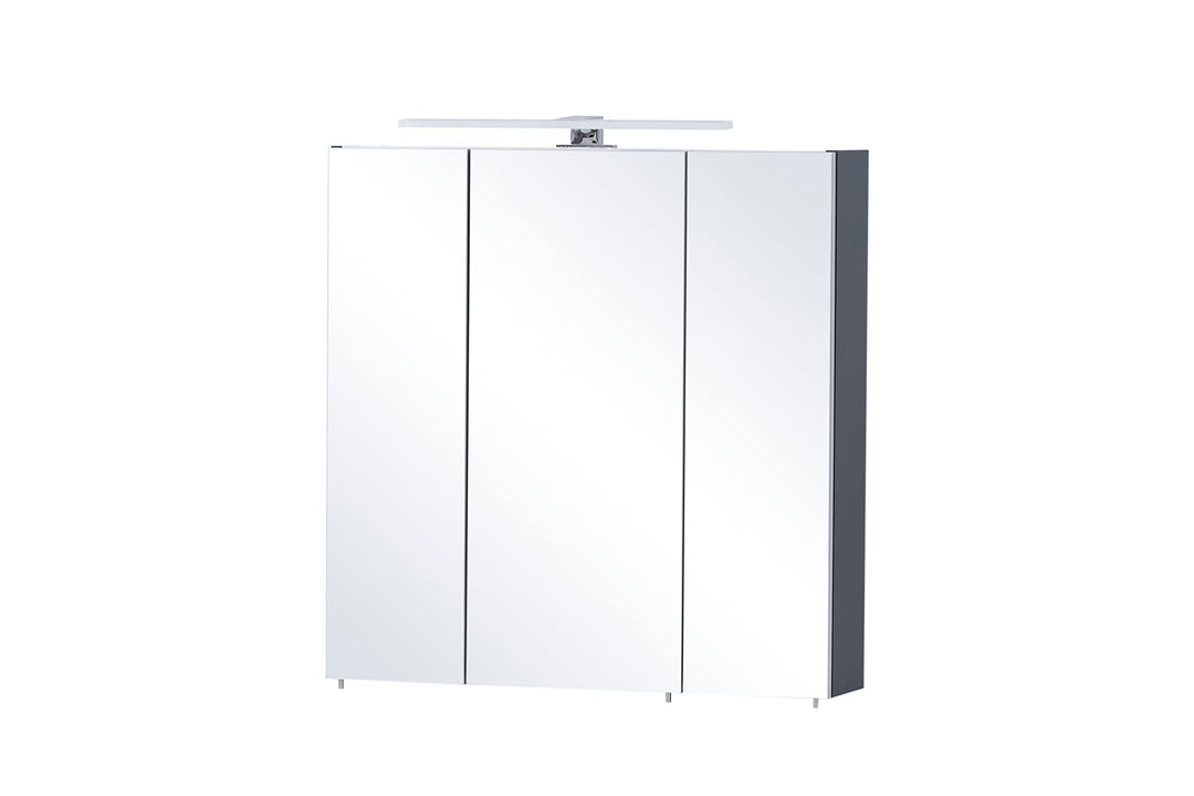 Schildmeyer Kent Spiegelschrank, Holzwerkstoff, Nachtblau, 70 x 16 x 74,8 cm Nachtblau 70 x 16 x 74,