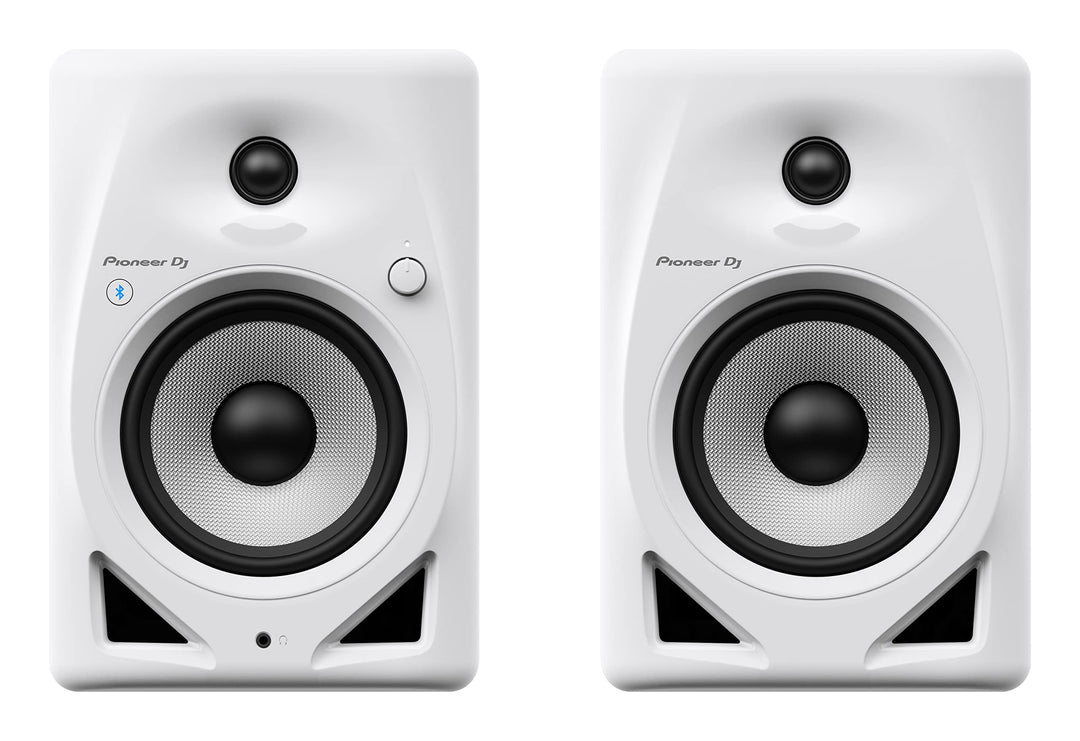 Pioneer DJ DM-50D-BT-W 5 Zoll Desktop-Monitor-System mit Bluetooth® (Weiss) 5'' Lautsprecher Bluetoo
