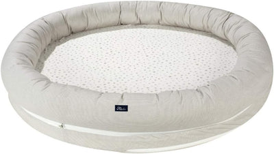 Alvi Schlummernestchen XL Laufgittereinlage Aqua Dot Ø 100 cm | 403960016
