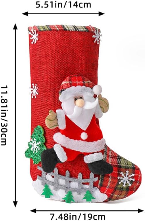 Weihnachtsstrumpf Nikolausstrumpf Set Nikolausstiefel Socken Weihnachtsstrumpf Geschenktüte Weihnach