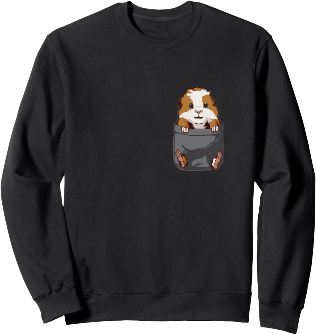 Meerschwein Brusttasche Pocket Animal Meerschweinchen Sweatshirt