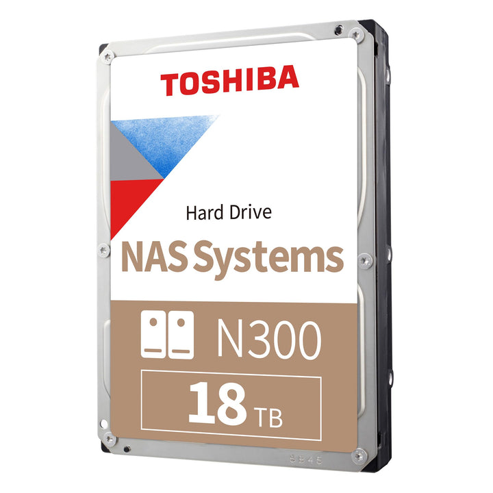 Toshiba 18TB N300 Interne Festplatte - NAS 3,5 Zoll SATA HDD Unterstützt bis zu 8 Laufwerksschächte,