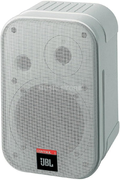 JBL Control 1 Miniatur-Lautsprecher, Pro High Performance, 150-Watt, Studio-Monitor weiss, Weiss