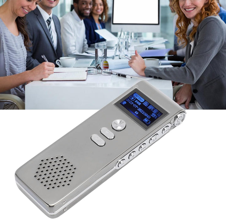 Ejoyous Diktiergerät, 300 MAh, Digitalrekorder, Dual-Mikrofon, 192 KBit/s Bitrate, Einfache Bedienun