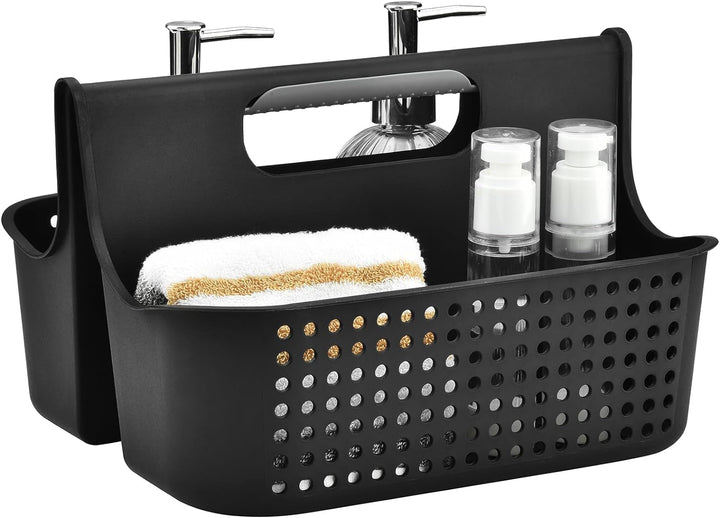 ALINK 2 Fach Kunststoff Dusche Korb, Mehrzweck-Korb-Organizer,Reinigungskorb, Bastelkorb, Schreibtis