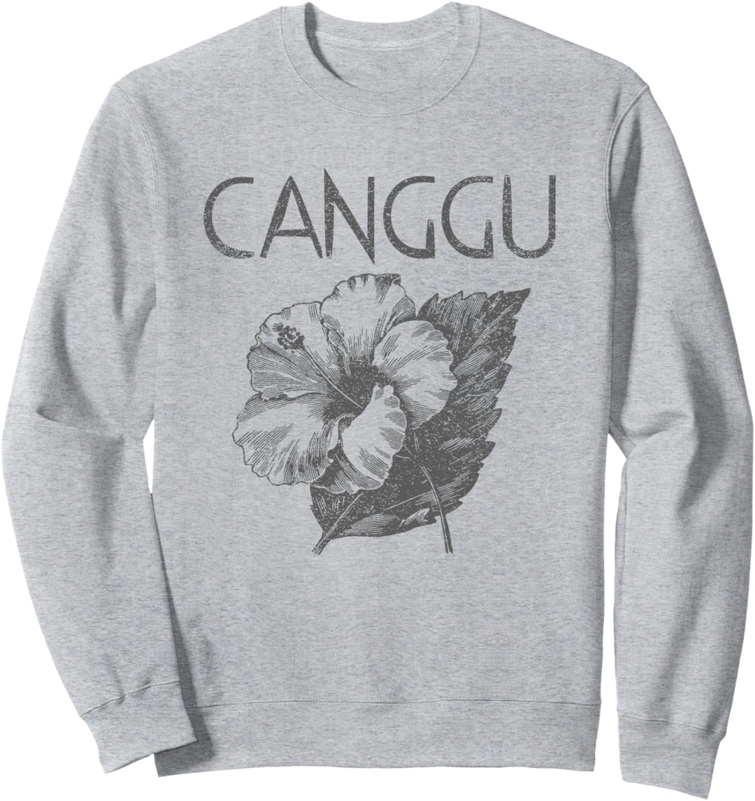Canggu Bali Distress Tropical Flower Sweatshirt