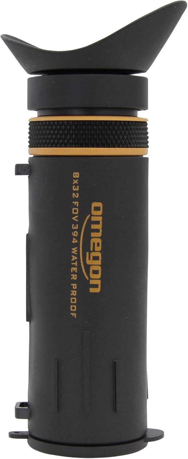 Omegon Monokular Fernglas 8x32 8-facher Zoom mit grossem Sehfeld wasserdicht für Reisen und Vogelbeo
