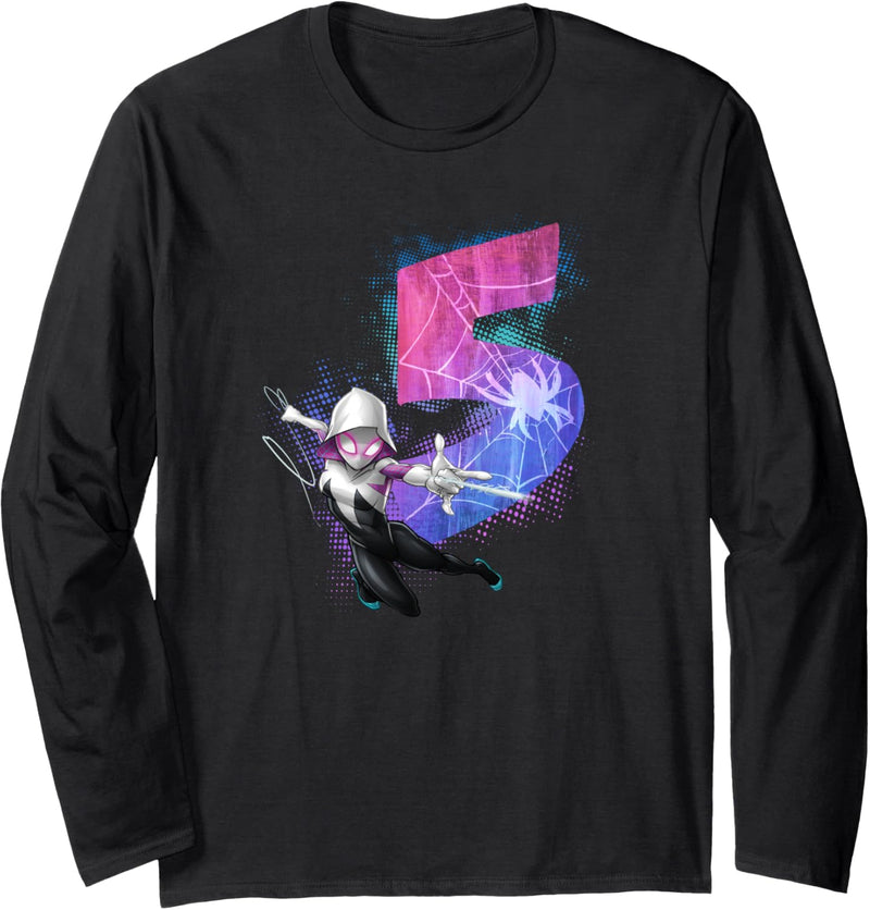 Marvel Ghost-Spider Gwen Stacy 5th Birthday Graphic Langarmshirt