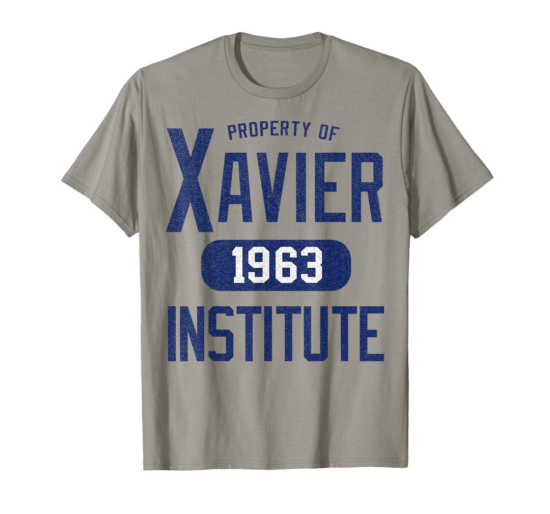 Mens Marvel X-Men Xavier Institute 1963 Campus Property T-Shirt 3XL Slate