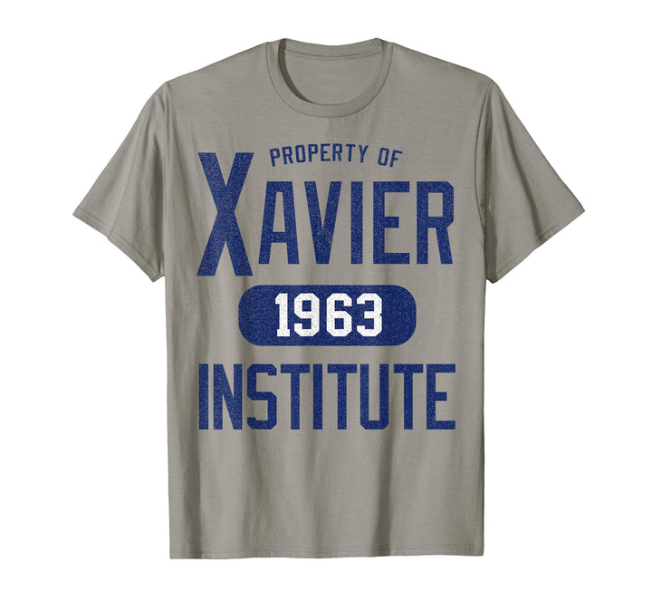 Mens Marvel X-Men Xavier Institute 1963 Campus Property T-Shirt 3XL Slate
