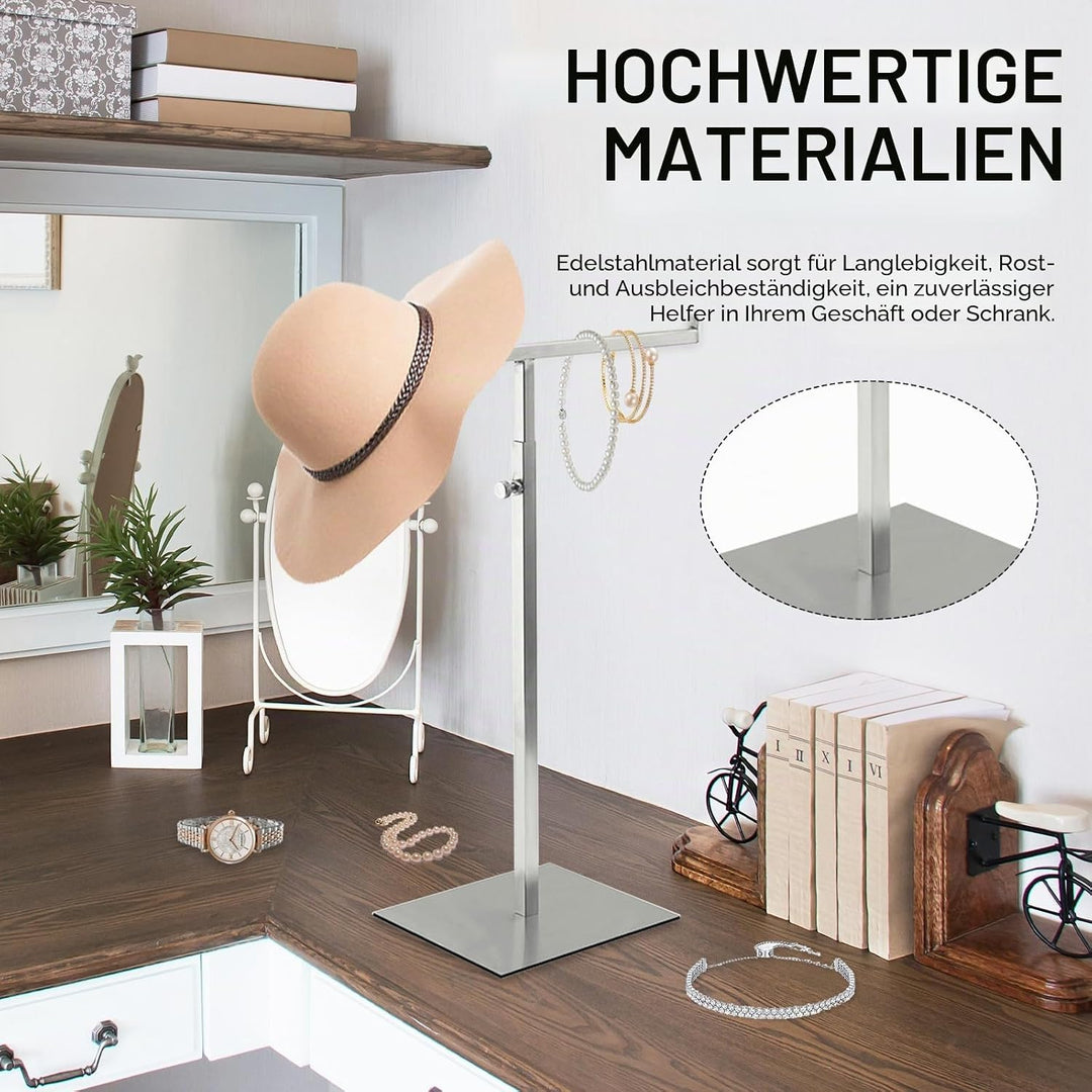 Handtuchständer, 2PCS T-Förmiger Ausstellungsständer Handtaschen Taschenständer Doppelhakenhalter Ed