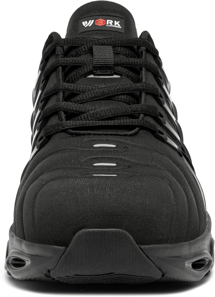 LARNMERN Arbeitsschuhe Herren Sicherheitsschuhe Mode Anti Smashing Stahlkappenschuhe Atmungsaktiv Dä