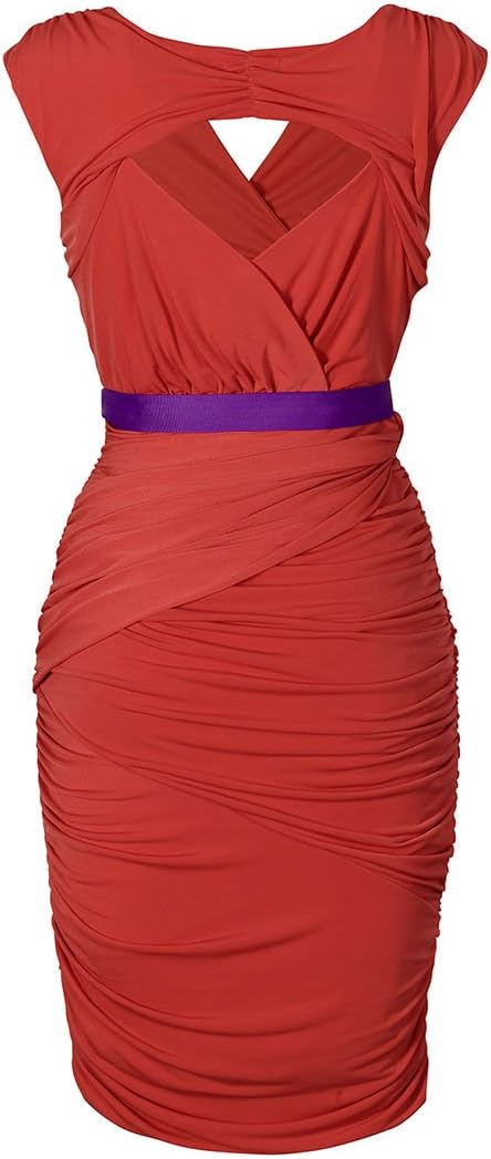 APART Fashion Jerseykleid Orange NEU Kleid mit Drapierungen