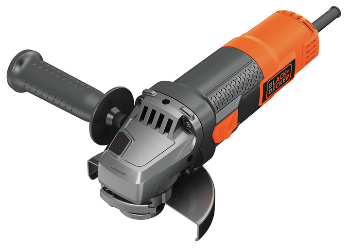 Black+Decker Winkelschleifer BEG210-QS (900 Watt, 115 mm Scheiben-ø, mit 3-Positionen-Zusatzhandgrif