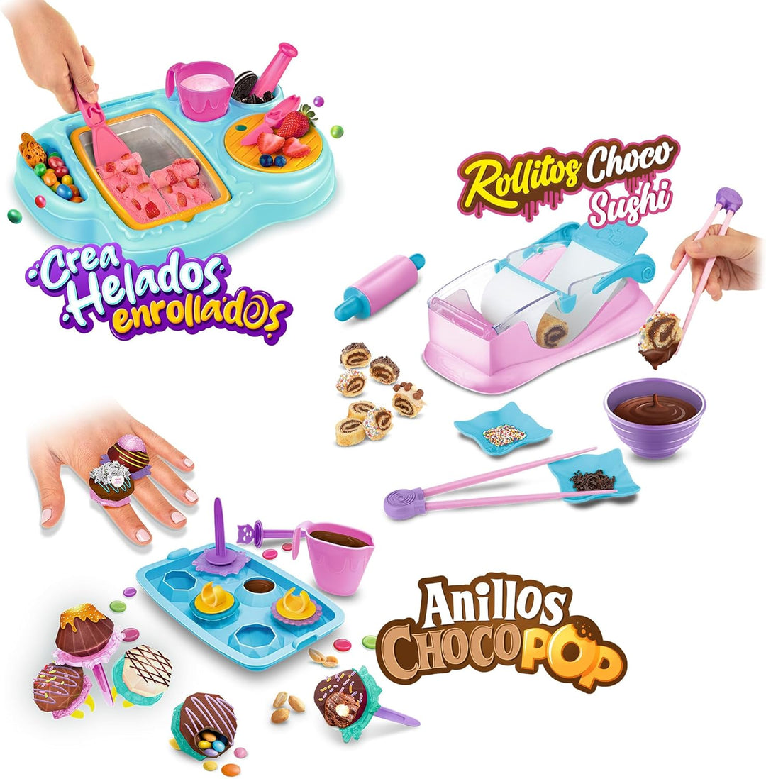 Zap Chef Rollitos Choco-Shushi, Sushi-Kochspielzeug, Dessert-Küchenset für Jungen und Mädchen ab 3 J