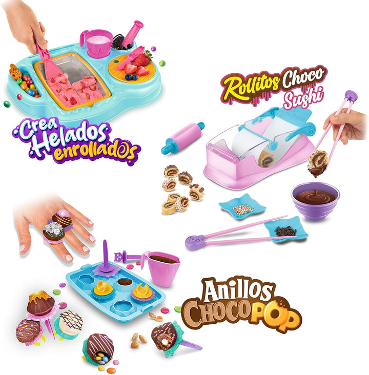 Zap Chef Rollitos Choco-Shushi, Sushi-Kochspielzeug, Dessert-Küchenset für Jungen und Mädchen ab 3 J