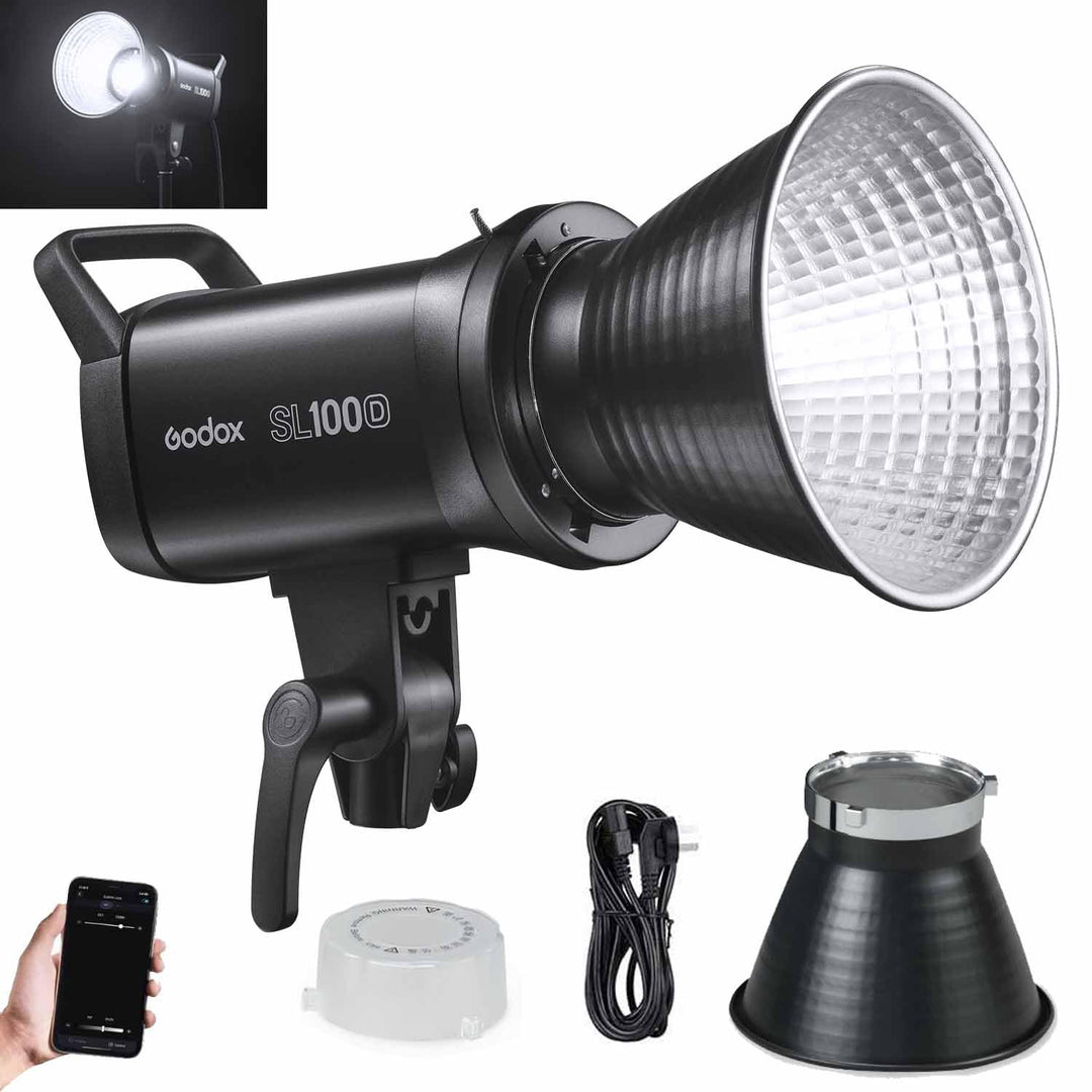 Godox SL100D 100W 5600K 100W Weiss Version LCD-Panel LED-Videolicht Dauerausgang Bowens Mount Studio