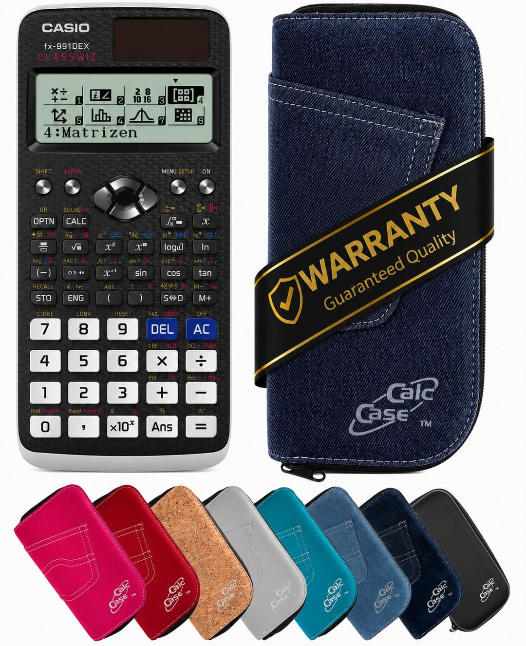 Casio FX-991DE X Schulrechner mit Schutztasche, Wissenschaftlicher Taschenrechner – ideal für Schule