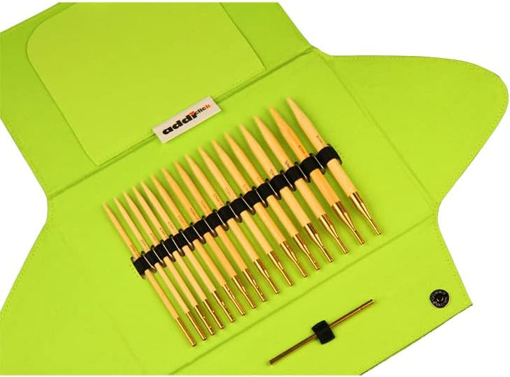 GIORGETTI STRASS addi Click Bamboo yellown Nature Rundstricknadeln Set 7550-20-0 Special Edition