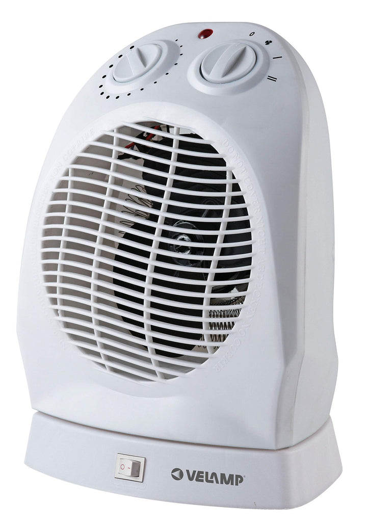 Fester Heizlüfter 2000 W weiss, oszillierender Sockel