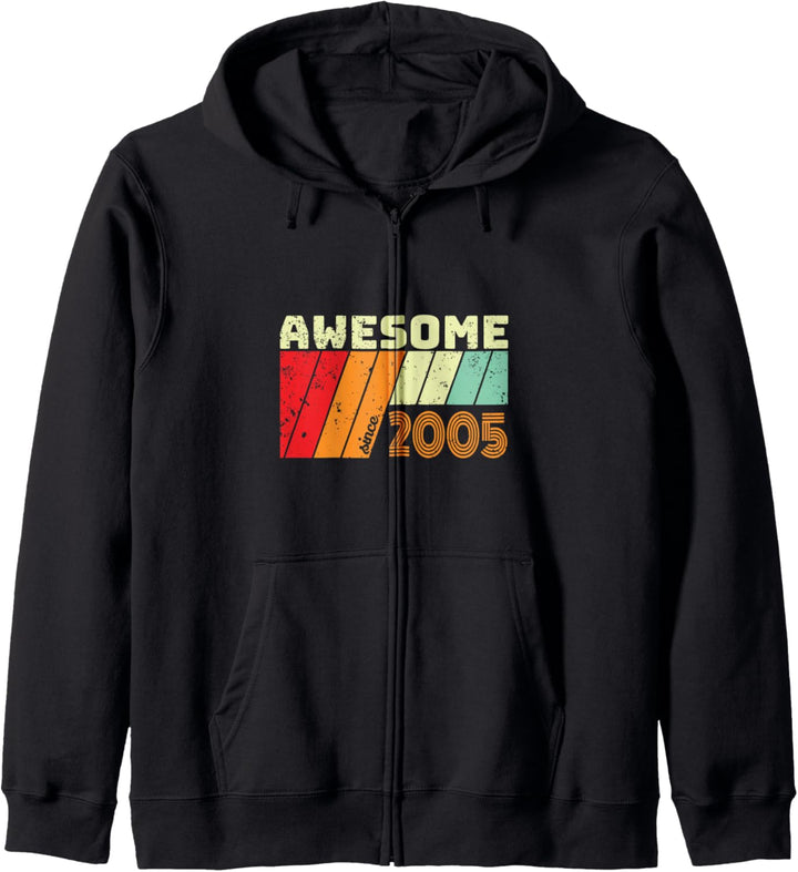 15 Geschenk Geburtstag AWESOME SINCE 2005 Kapuzenjacke