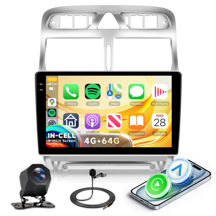 4G+64G Rimoody Android Autoradio für Peugeot 307/307CC/307SW 2002-2013 9 Zoll Autoradio mit Touchscr