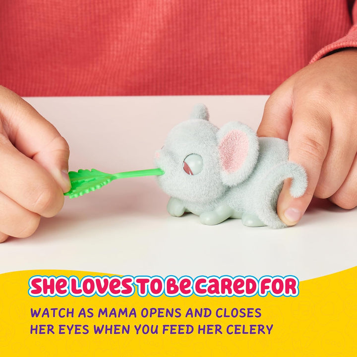 Little Live Pets Mama Surprise Mini Maus-Spielset: Lil‘ Mouse; die Mäuse-Mama bekommt 2,3 oder 4 Bab