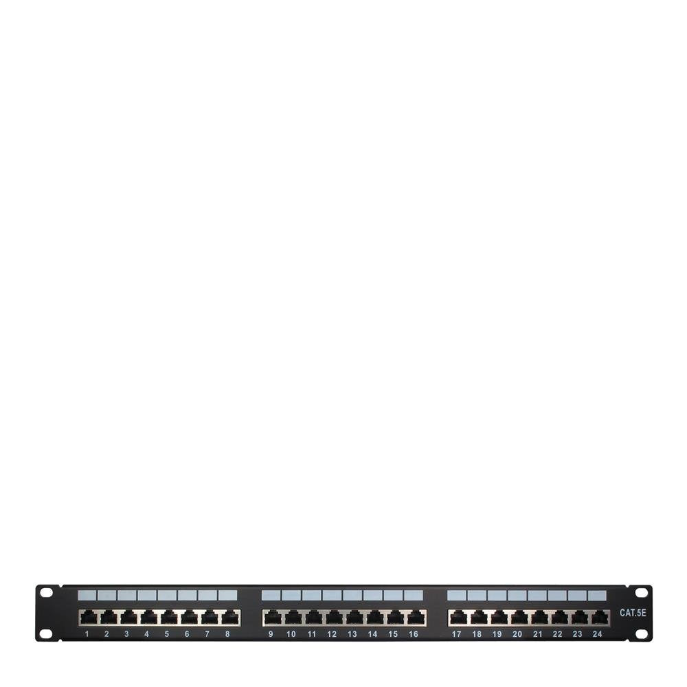 Inter-Tech 88887153 IPC 19" CAT5e STP Patchpanel, 24 Port, Metall