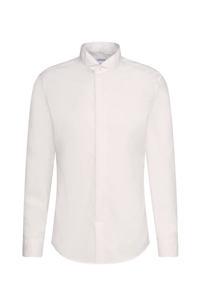 Seidensticker Herren Shaped Bügelfrei Kläppchen Kragen Langarm Umschlagmanschette Businesshemd 37 El
