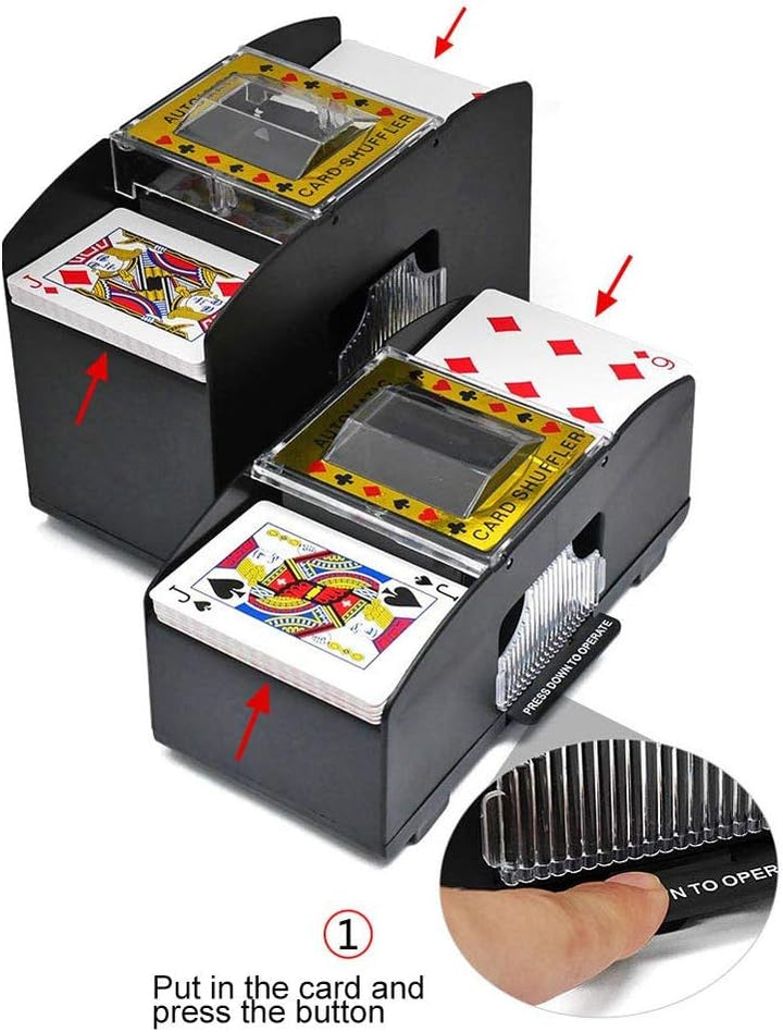 Clenp Automatischer Karten-Shuffler, Brettspiel-Spielkarten Elektrischer Automatischer Poker-Shuffle