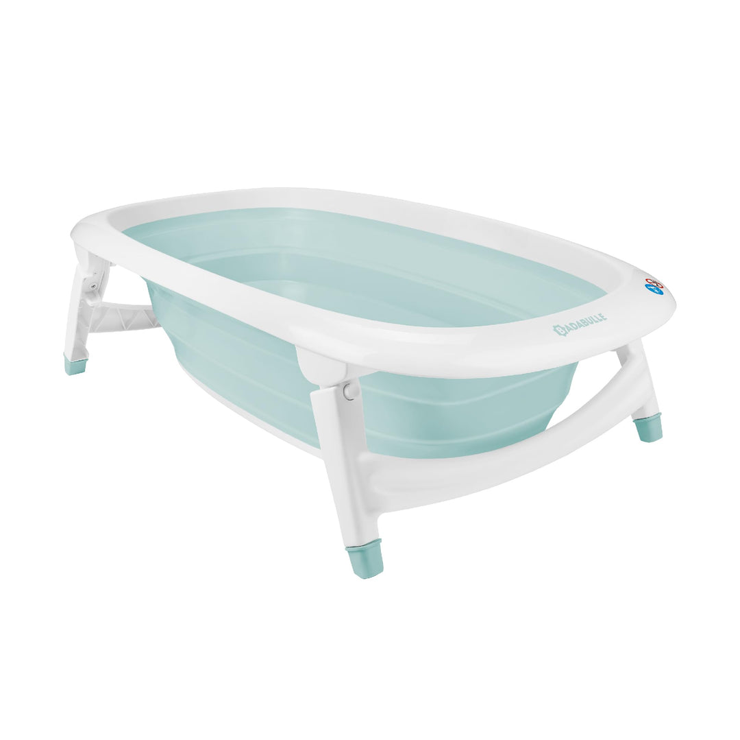 Badabulle Faltbare Babybadewanne - Ultrakompakt - 35L - Rutschfeste Füsse - Abflussstopfen & Tempera