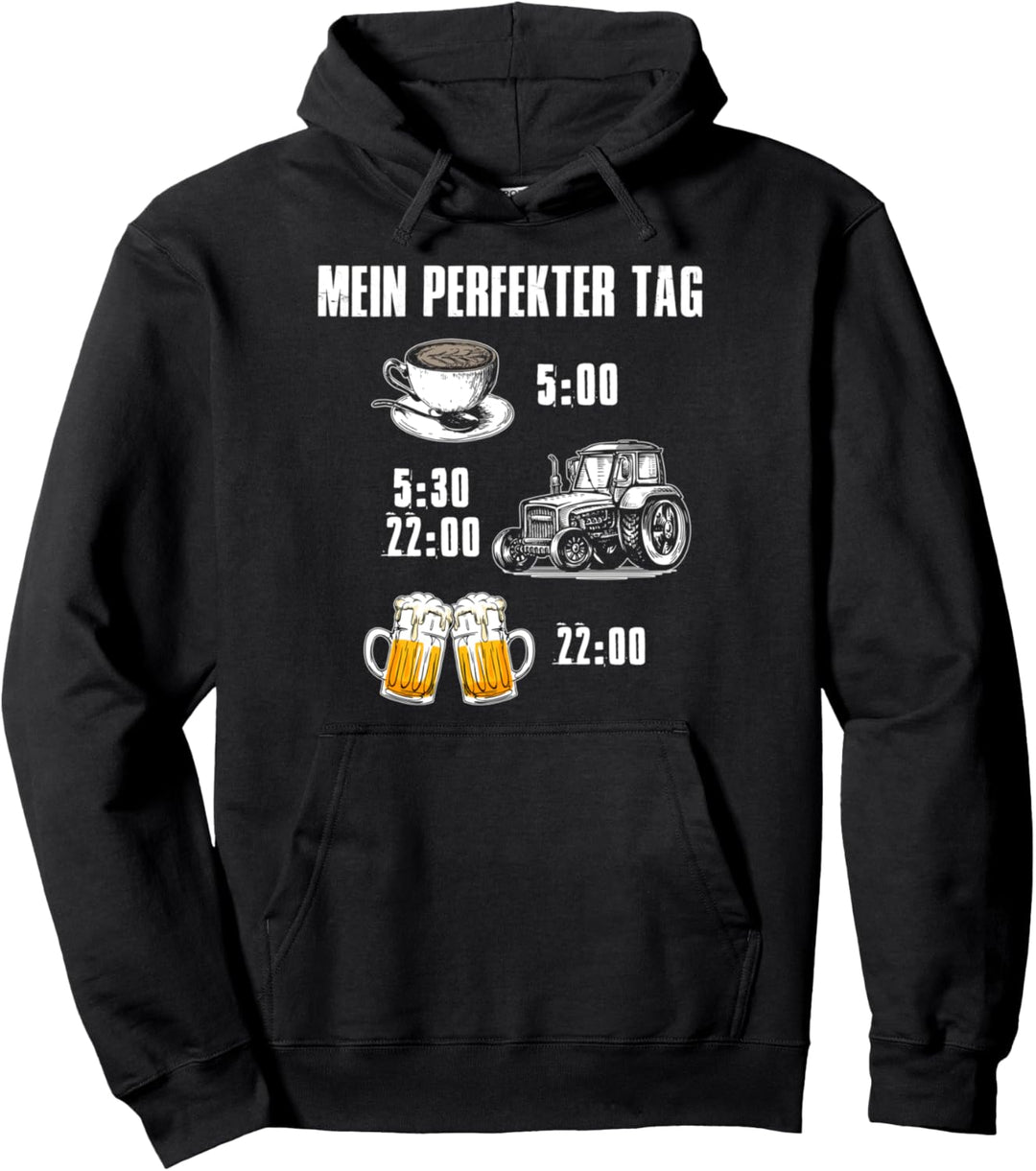 Traktor Landwirt Geschenk Motiv mit Spruch Bauer Agrarstarz Pullover Hoodie