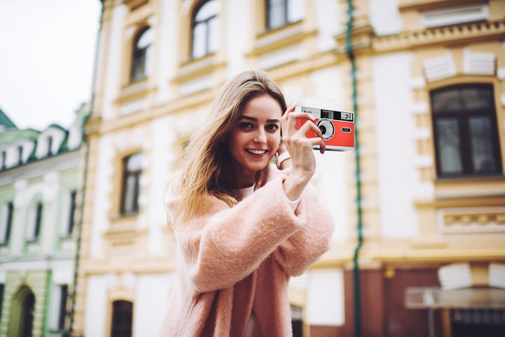 AgfaPhoto analoge 35mm Kleinbildfilm Foto Kamera rot Single rot, Single rot