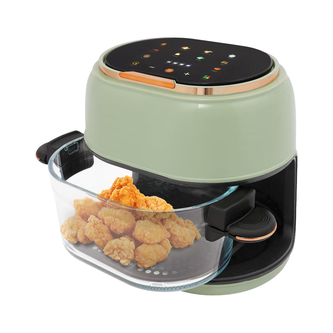 Heissluftfritteuse Mit Sichtfenster Und Touchscreen, 1350W, 4L Kapazität, Temperatur 80-190°C, Aus G