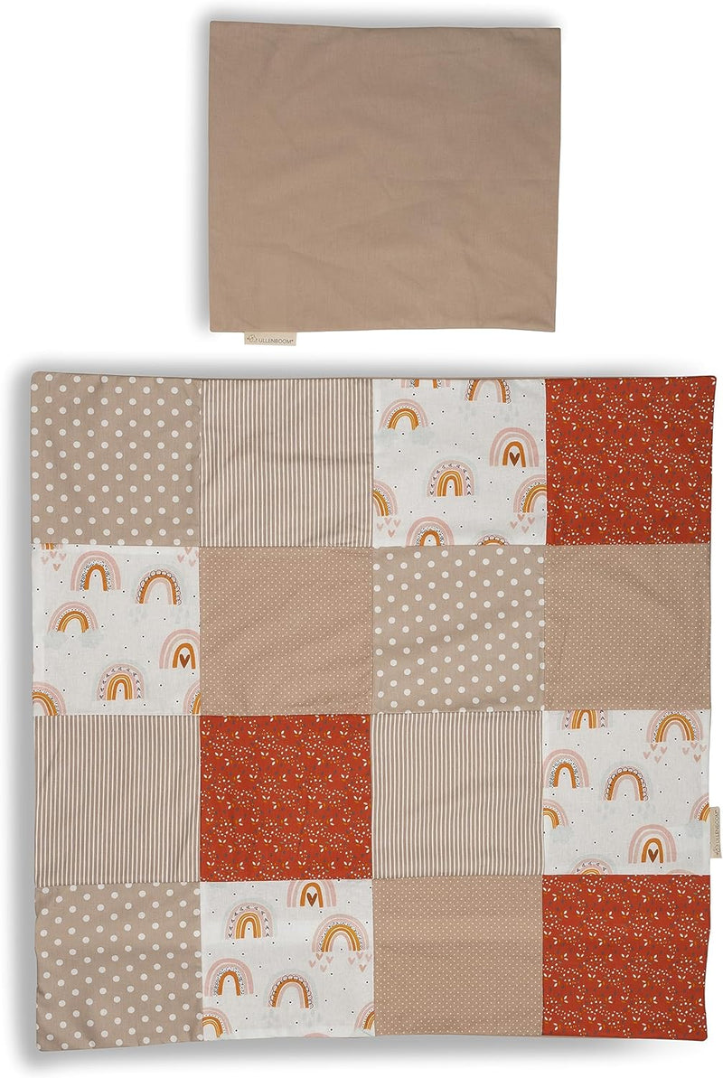 ULLENBOOM ® Baby Bettwäsche aus 100% Baumwolle (OEKO-TEX), 80x80 cm Regenbogen - 2-teilig (Set): Bab