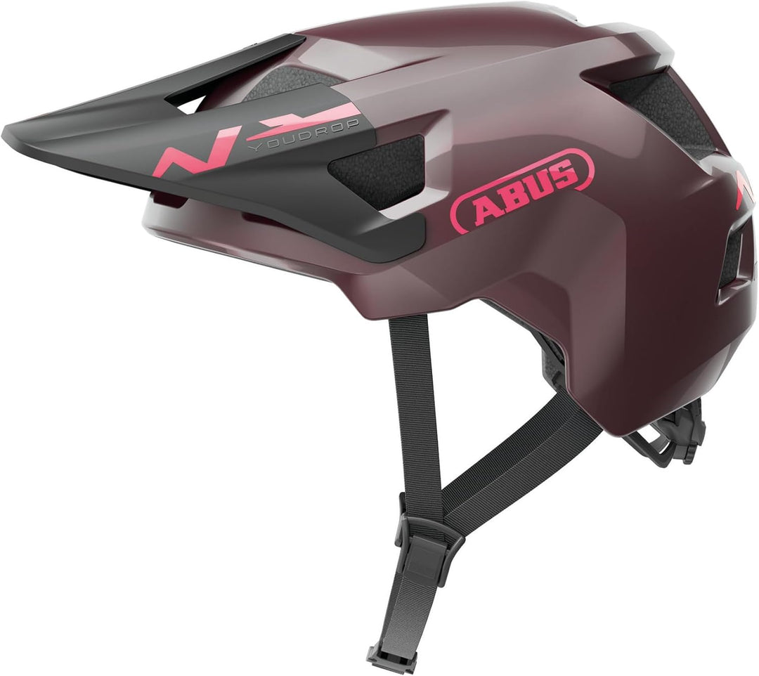 ABUS MTB-Helm YouDrop - Fahrradhelm für Kinder und Jugendliche - für den Alltag oder Touren im Gelän