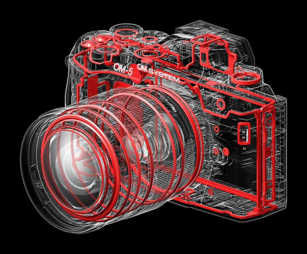 OM SYSTEM OM-5 Micro Four Thirds Systemkamera inklusive M.Zuiko Digital ED 12–40 mm PRO II Objektiv,