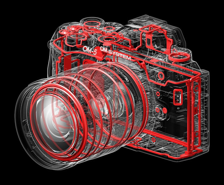 OM SYSTEM OM-5 Micro Four Thirds Systemkamera inklusive M.Zuiko Digital ED 12–40 mm PRO II Objektiv,