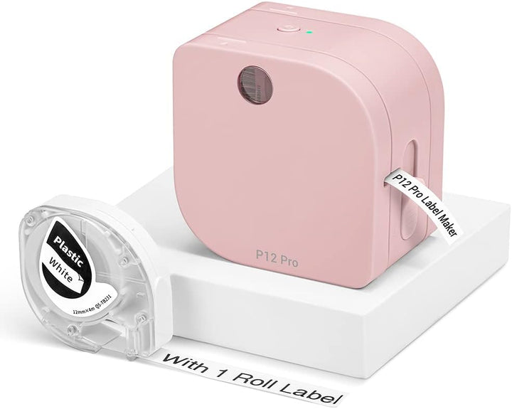 Phomemo P12-Pro Mini Bluetooth Etikettiergerät, USB aufladbares Thermo-Beschriftungsgerät Selbstkleb