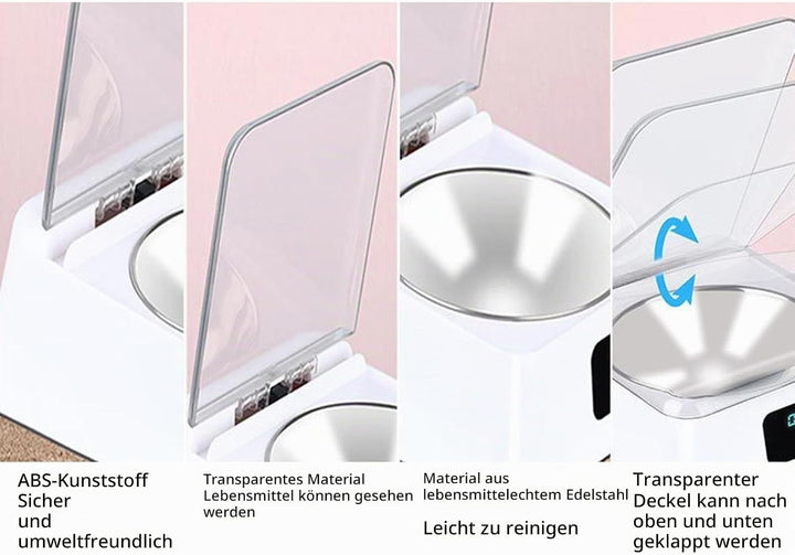 Automatischer Katzenfutterspender, 350 Ml, Induktionsdeckelöffnung, Tierfutterspender, Smart Feed, A